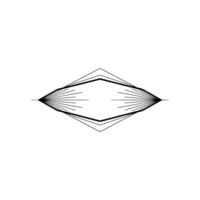 Geometric Abstract Black Lines On White Minimalist vector