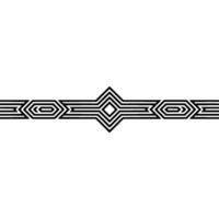 Minimalist Geometric Band Modern Black And White Pattern vector