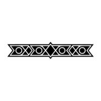 Geometric Border Black And White, Minimalist, Decorative Element - Decoration vector