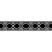 Geometric Border Monochrome Repeating Pattern On Gradient Background vector