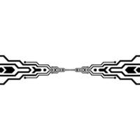 Abstract Tech Circuitry On White Background - Circuit vector