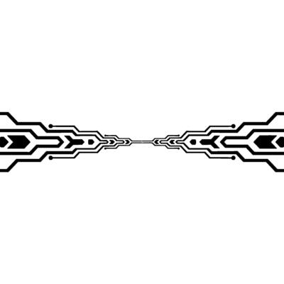 Abstract Tech Circuitry On White Background - Circuit