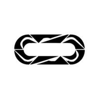 Minimalist Black And White Geometric Aperture vector