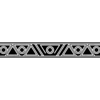 Geometric Border Triangles Circles, Illustration vector