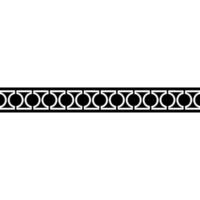 Minimalist Black And White Geometric Pattern Border vector