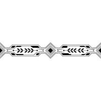 Modern Geometric Border, Black White, Elegant Decorative Element vector