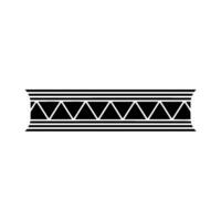 Modern Geometric Patterned Border Illustration vector