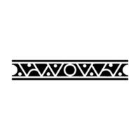 Black and White Geometric Border, Abstract Pattern vector
