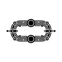 Geometric Mechanical Frame with Gears and Lines Abstract vector