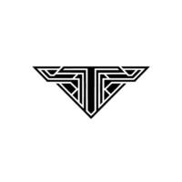 Minimalist Art Deco, Black and White Geometric on White Background vector
