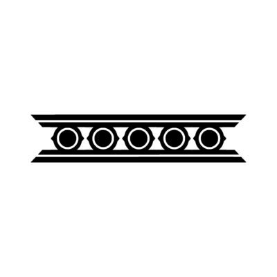 Minimalist Decorative Pattern Black and White