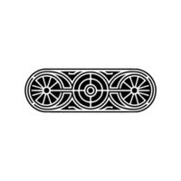 Geometric Abstract in Black and White, Architectural Pattern vector