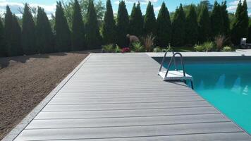 Renovation of Backyard Pool Area With New Landscaping and Decking Installation video
