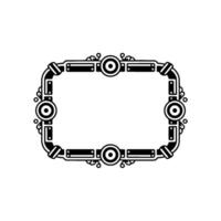 Steampunk Border Frame Retro Decorative Element vector