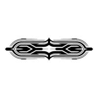 Modern Geometric Black and White Element on White vector
