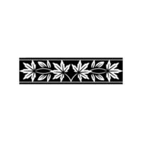 Elegant Leafy Border Geometric for Decoration Templates vector