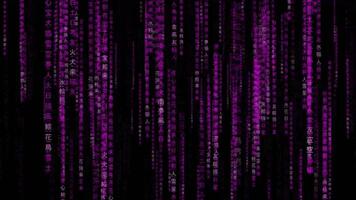 Matrix Motion design, Encryption and digital security concept animation isolated on black background video