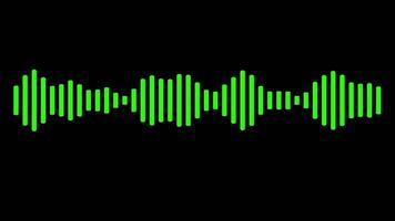 Audio spectrum visualizer polar effect animation isolated on black background video