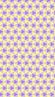 A purple and yellow pattern with triangles video