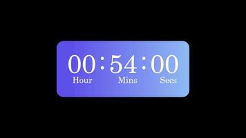 1 Hour Countdown Timer Gradient Style Suitable for Study, Pomodoro, or Workout Sessions video