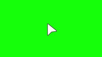 Mouse Pointer Click Pop Animation on Green Screen video