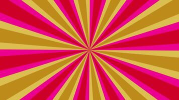 Retro Colorful Sunburst Background Loop Animation video