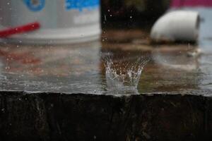 Water Droplet Impact on a Surface photo