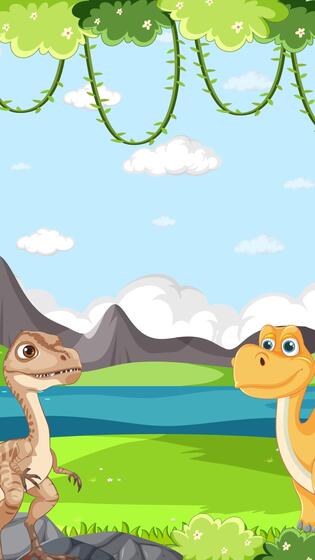 Interactive dinosaur animation - Interactive Dinosaur Animation Teaching Counting With Colorful Visuals And Engaging Transitions Set In A Prehistoric Landscape Video 