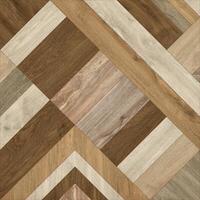 a wood floor with a chevron pattern photo