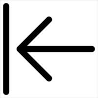 unique black and white arrow pointing to the right in white background vector