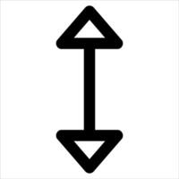 A unique new black and white arrow pointing to the right in white background vector