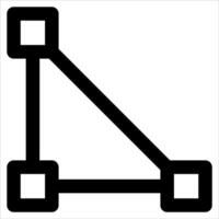 new unique black and white image of a triangle in white background vector