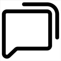 A new unique black and white speech bubble icon in white background vector
