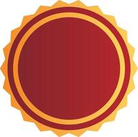 Bold Red and Gold Product Labels vector