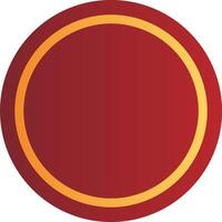 Red and Gold Decorative Border Elements vector