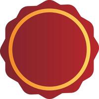 Elegant Red and Gold Decorative Labels vector