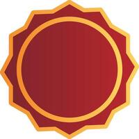 Refined Labels in Red and Gold Palette vector