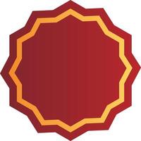 Red and Gold Bordered Tag Designs vector