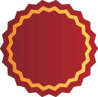 Premium Red and Gold Label Templates vector