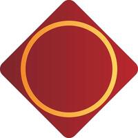 Rich Red and Gold Label Elements vector