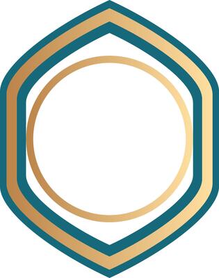 Middle eastern gold ornament frame