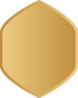 Elegant gold islamic shape frames and badges vector