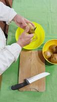 When Peeling Potatoes From Their Skins Before Cooking them In The Oven video