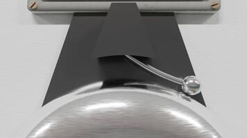 Grey Bell Marks Back To School By Ringing Continuously video
