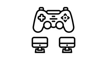 Animated Multiplayer Console Gamepad Duo video