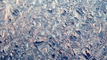 Frosty pattern depth of field video