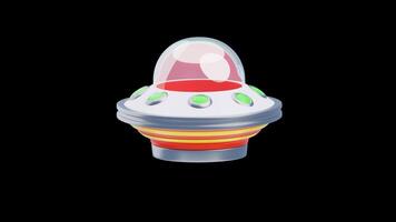 3D Animation of Alien spaceship video