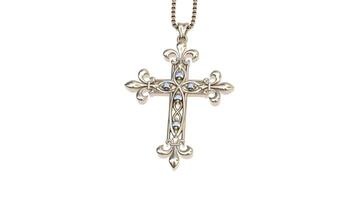 christian cross with chains animation video