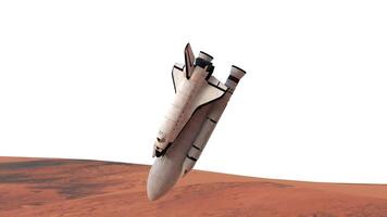 spaceship crashed on mars planet video