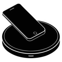 Fast Charging Wireless Pad Display vector
